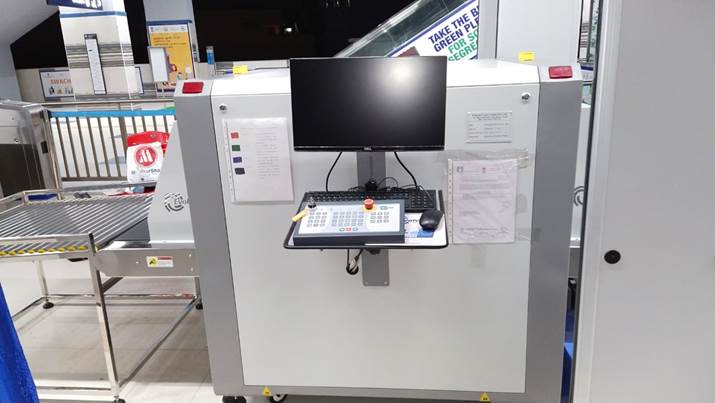 Evolve X-Ray Baggage scanners machine securing Chennai metro stations